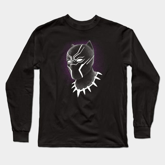 Vibranium Panther Long Sleeve T-Shirt by MKZ